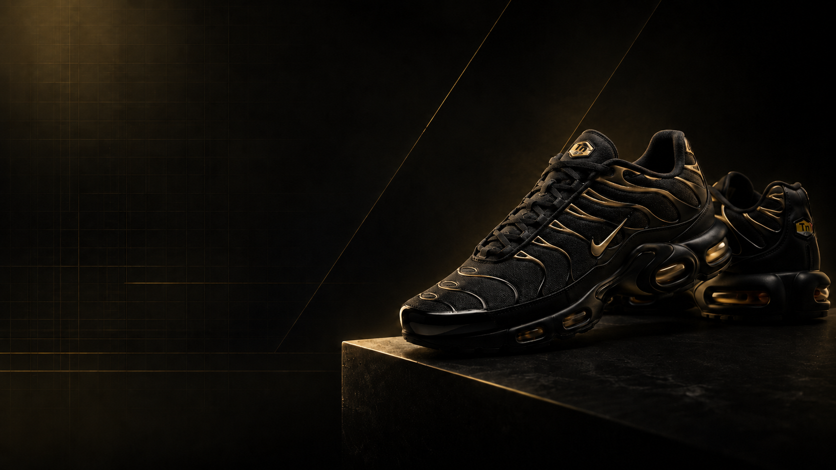Nike Air Max Plus TN crno-zlatne patike
